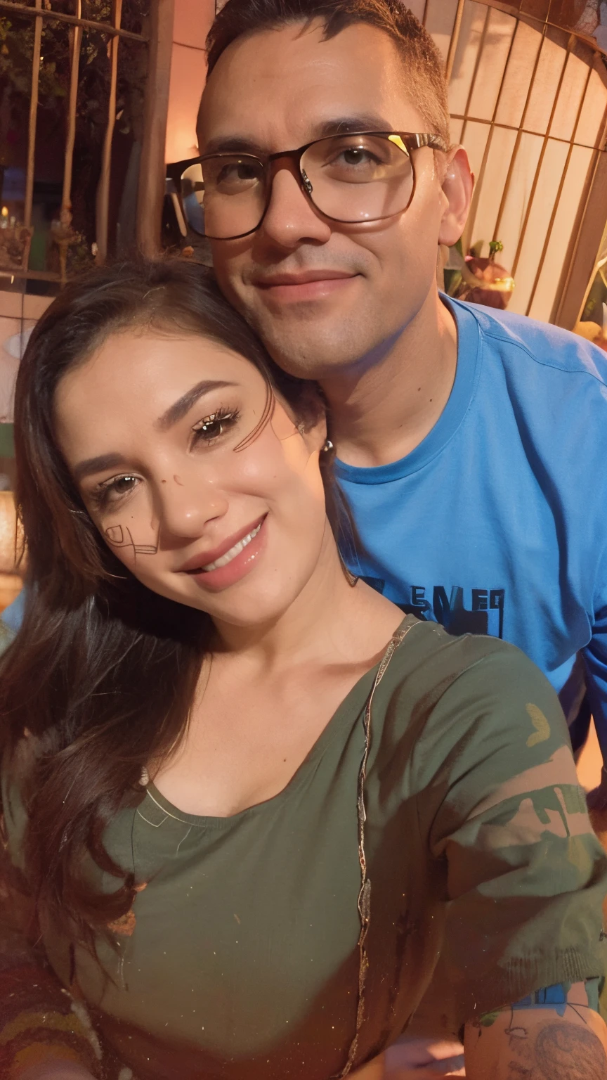 There is a man and woman posing for a picture together - SeaArt AI