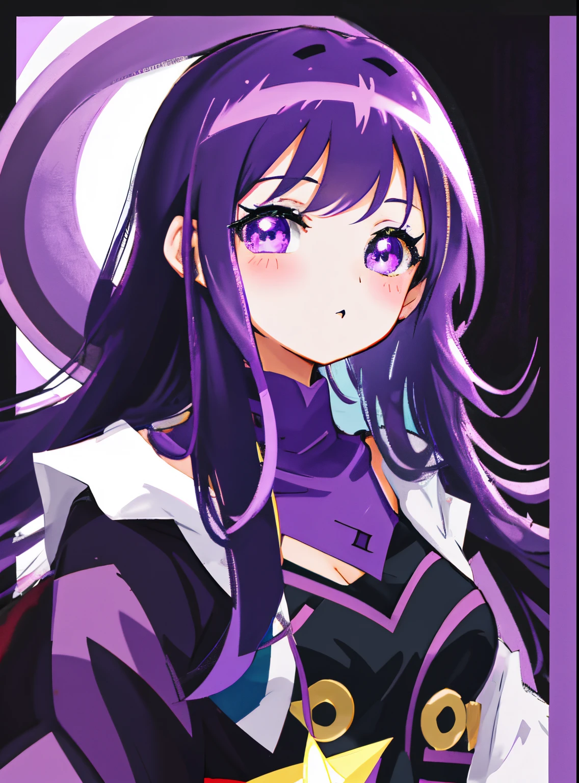 cartoon girl in a purple witch costume with a purple hat, chibi, witch girl, monster girl, witch academia, witchy, flirty anime witch casting magic, black - haired mage, chibi style, 2 d anime style, witch, anime moe artstyle, advanced digital chibi art, inspired by Takehisa Yumeji, a witch