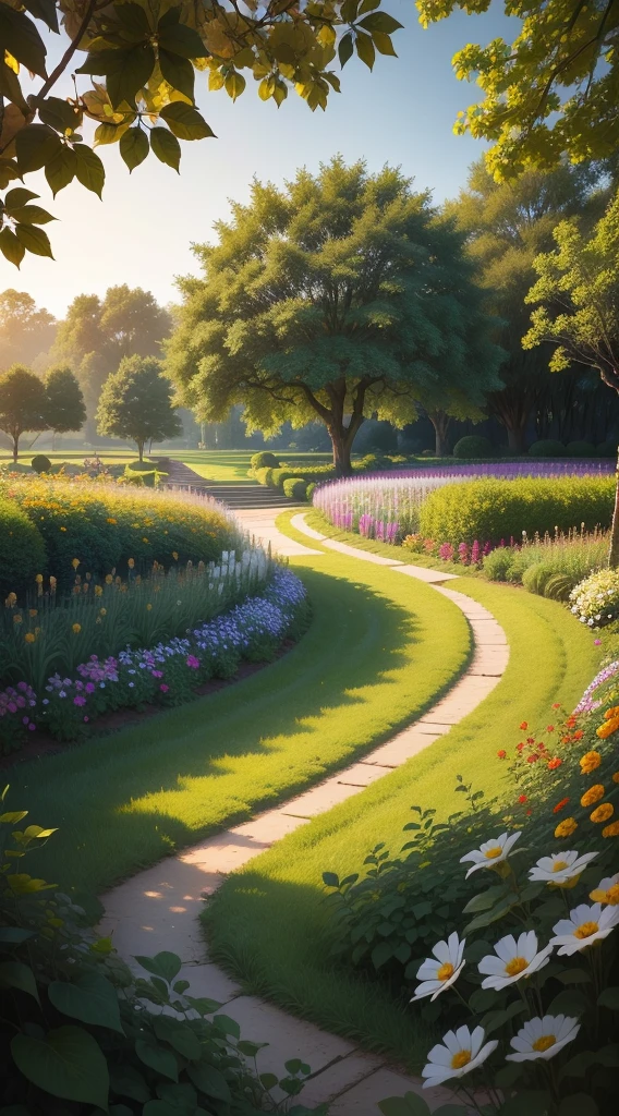 background, (masterpiece best quality), Realistic, (Real picture, Intricate details, Depth of field), garden, pasture, nature