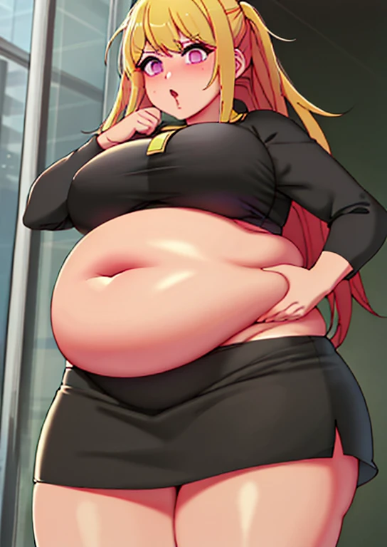 at, large belly, big belly, very fat, large stomach, chubby (best quality, masterpiece), fat belly, at, large belly, standing, grabbing belly, very fat, large stomach, chubby (best quality, masterpiece), standing, shocked, fat blonde hair, Ruby hashing