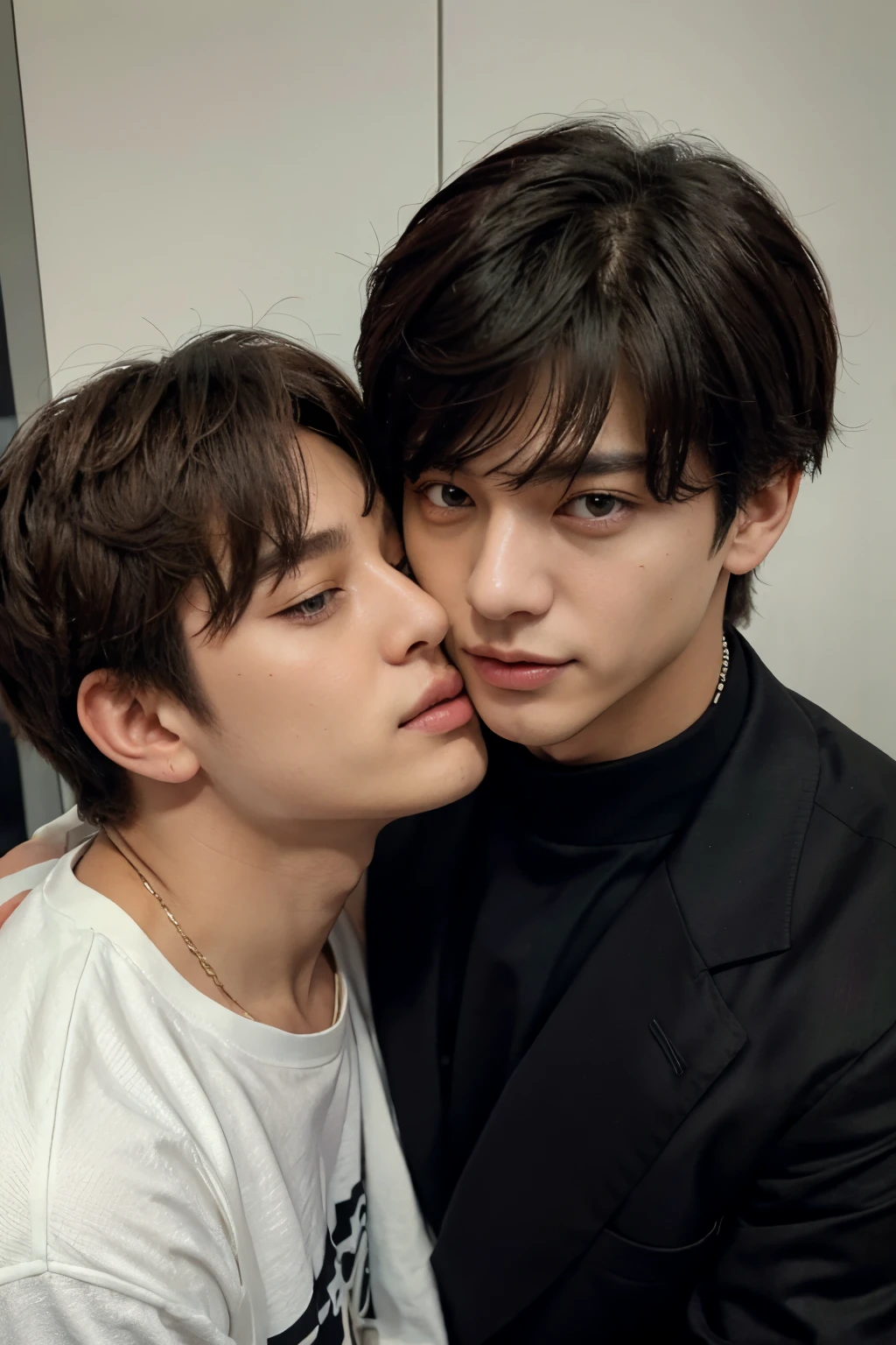 Jeon Jungkook besando a kim taehyung
