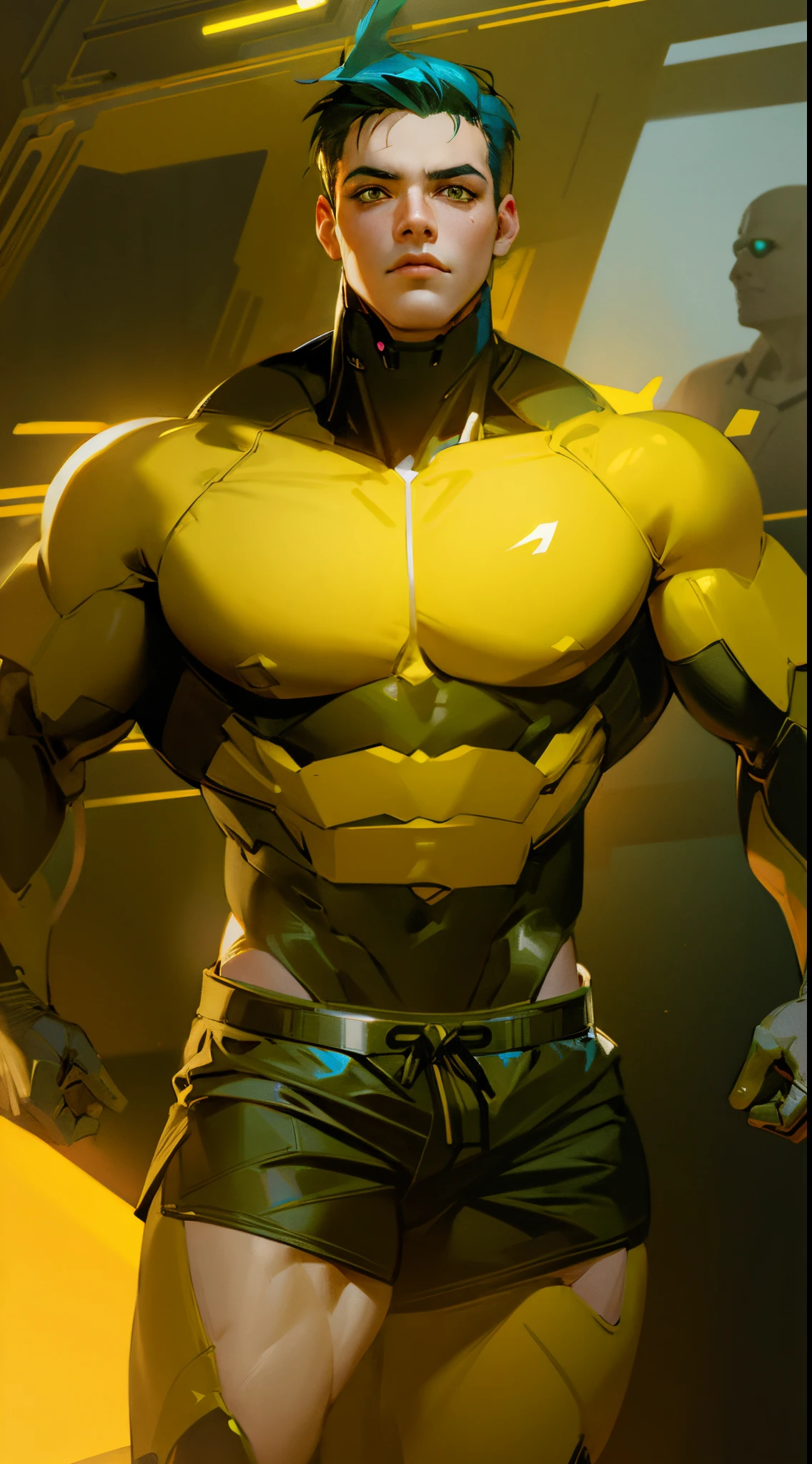 (Add muscles ) ( yellow light )