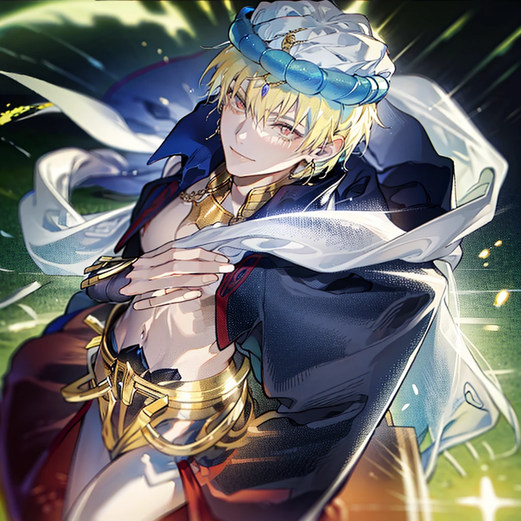 smile, cool,the majesty of the king,1 young man