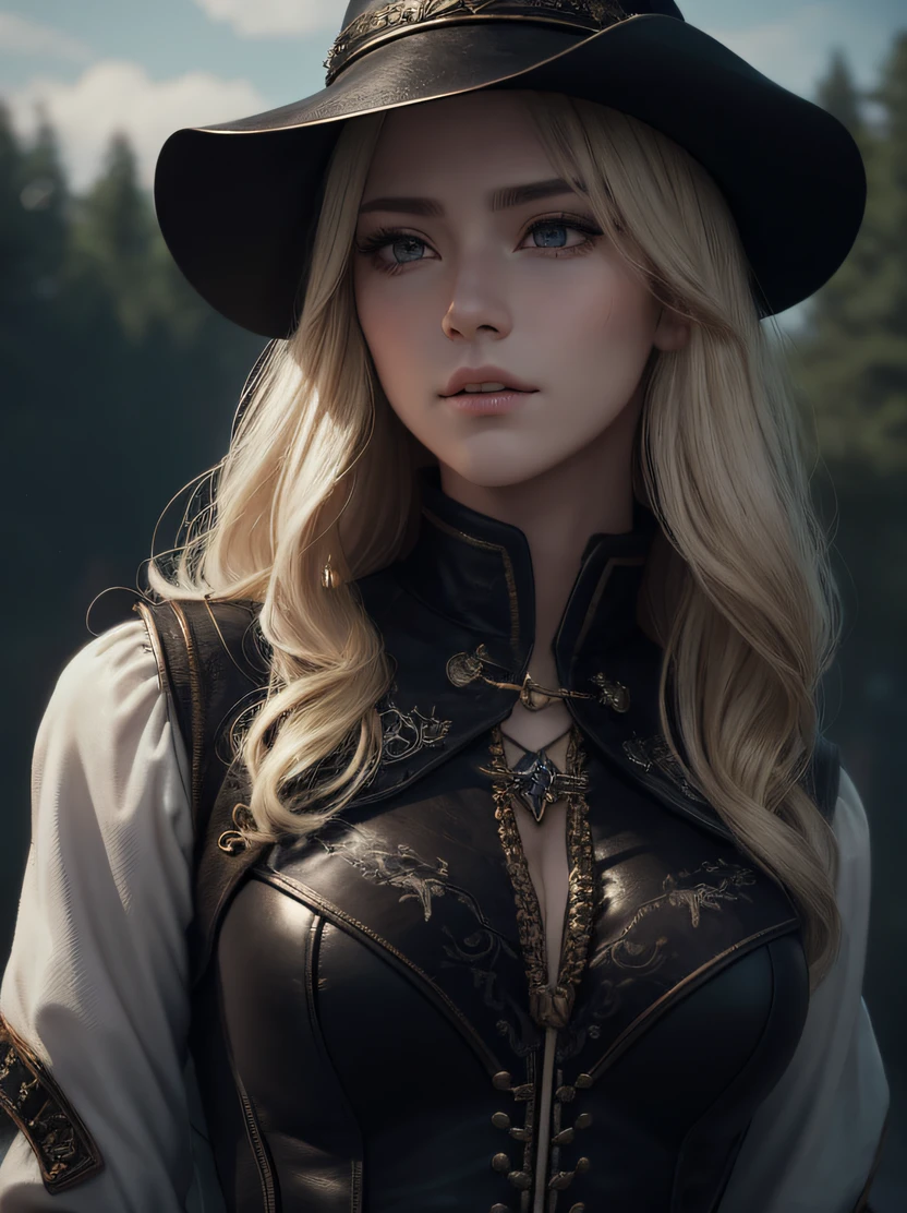 (Highly detailed RAW color photo, masterpiece, super detailed), (medieval pirate theme: 1.3), (full body: 0.6), solo, handmade, captain, mature, robust, very strong, a beautiful captain's hat on her long white braid, vibrant eyes, (detailed eyes and detailed face), looking at the audience, wearing an elegant navy blue captain's uniform with gold accents, winter night in the background, standing (on board: 1.1), leather and skin Cold weather in winter, Cloudy Beautiful Night (Fog: 1.2) (Rain: 1.1) (Winter: 1.1) (Masterpiece: 1.2) (Illustration: 1.1) (Best Quality: 1.2) (Detailed) (Complex) (8K) (High Density Image) (Wallpaper) (Cinematic Lighting) (Clear Focus) (Photography, Soft Lighting of Dark Sky, Soft Detail, Octane Number, ArtStation Trend, Ultra High Detail, Surreal, Cinematic, 16K, Digital Art, Art Inspired by Dungeons & Dragons)