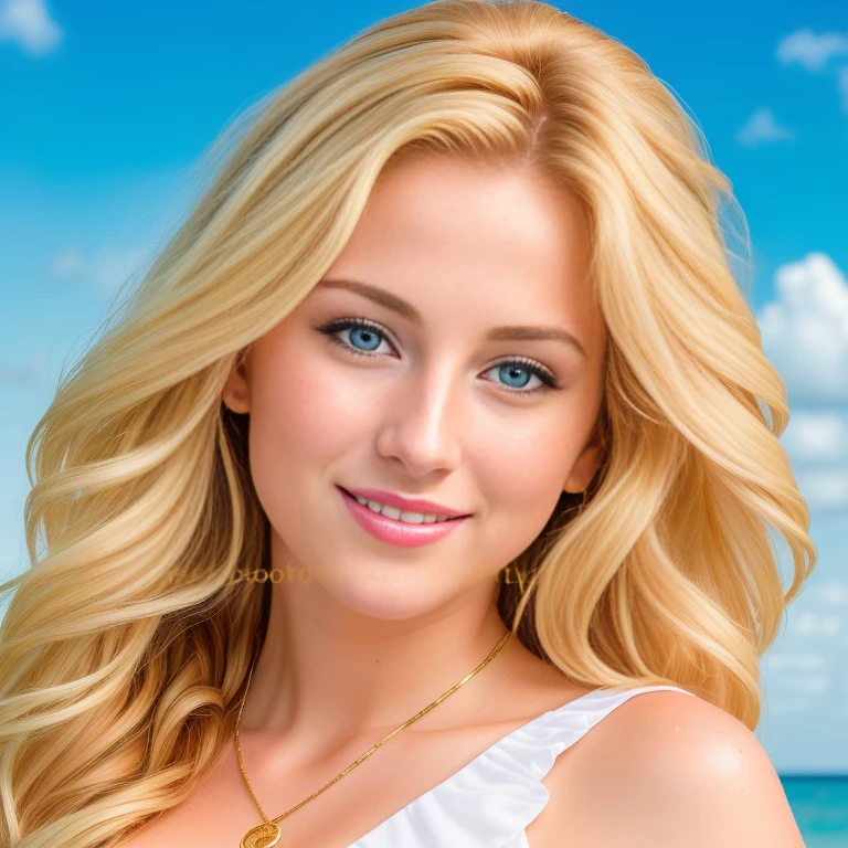 (best quality, extremely detailed, Raw photography,,4k,8k,high res,masterpiece:1.2),ultra-detailed, photorealistic, full body shot,soaked,golden blonde, long wavy hair,Mature and beautiful, realistic portrayal:1.2 Sailor Moon posing as if she’s in a professional magazine cover photoshoot, smiling.