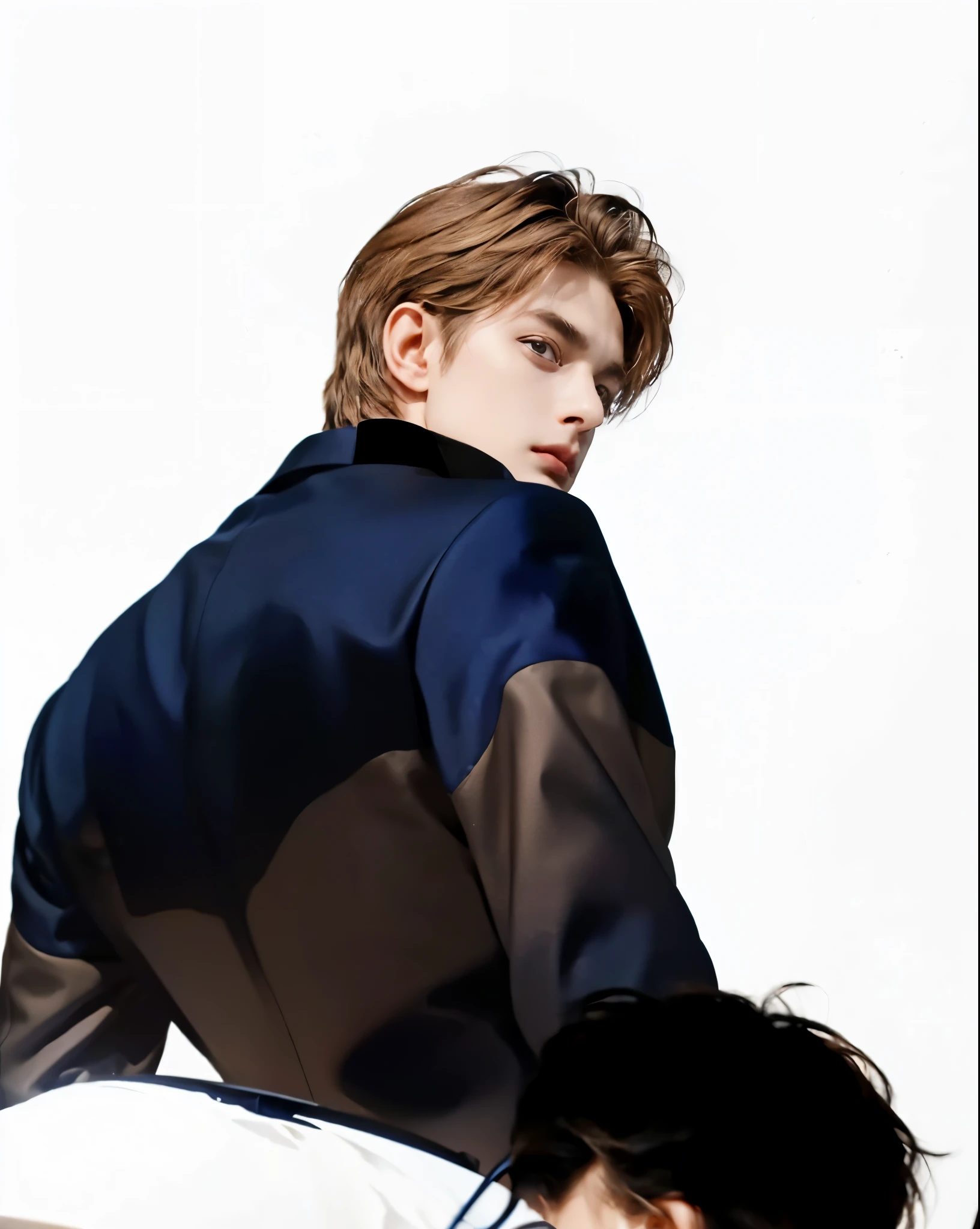 Boy stretching