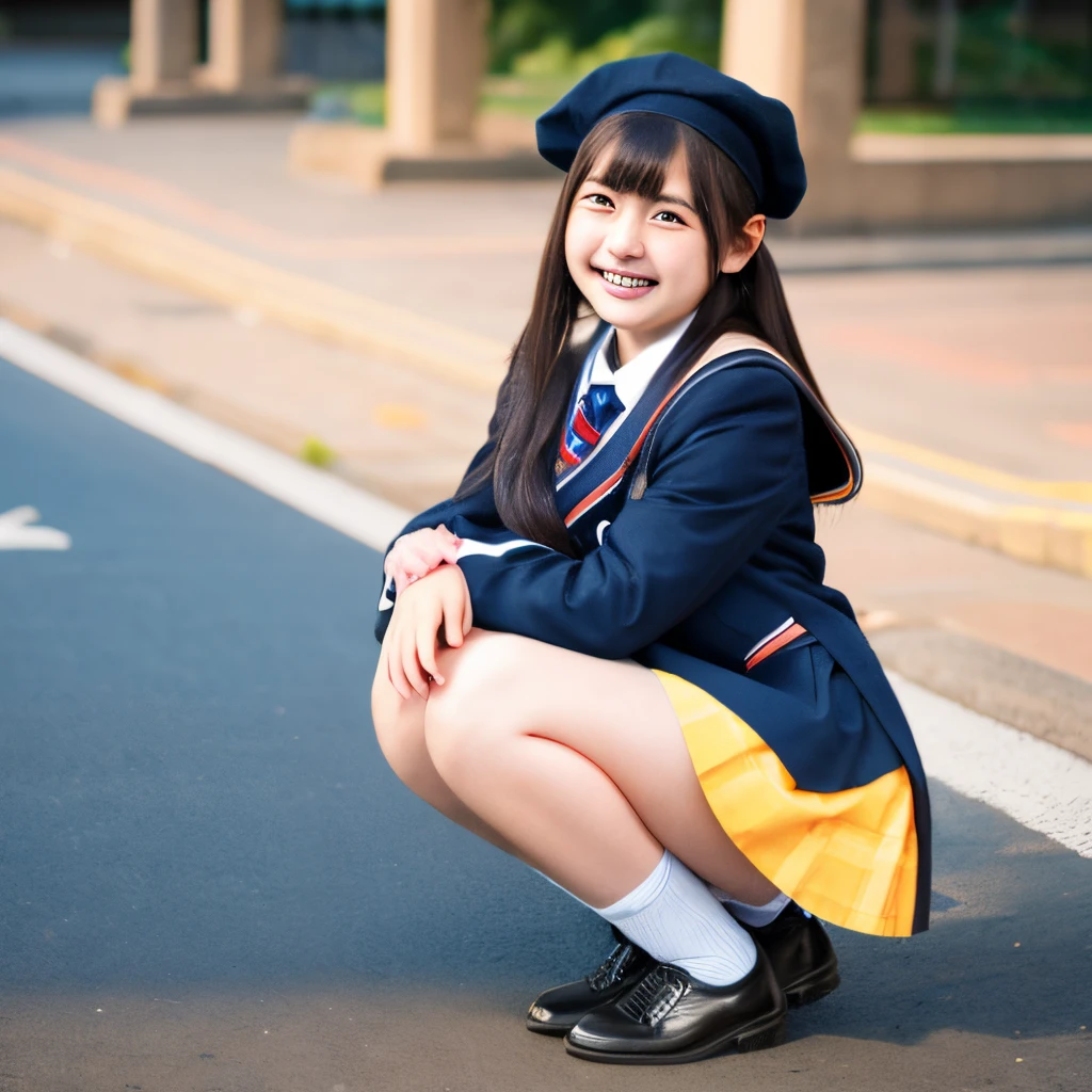 girl,uniform,black hair,,spread legs,Low - Angle,Looking down on us,small breasts,princess cut,smile,female organ,Japanese,baby face,put your butfloor,lean against the wall,spread your legs,smooth,uniform,high school girl,beautiful girl,Kupaa,Pussy