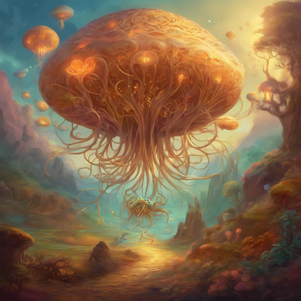 Flying Spaghetti Monster, psychedelic art