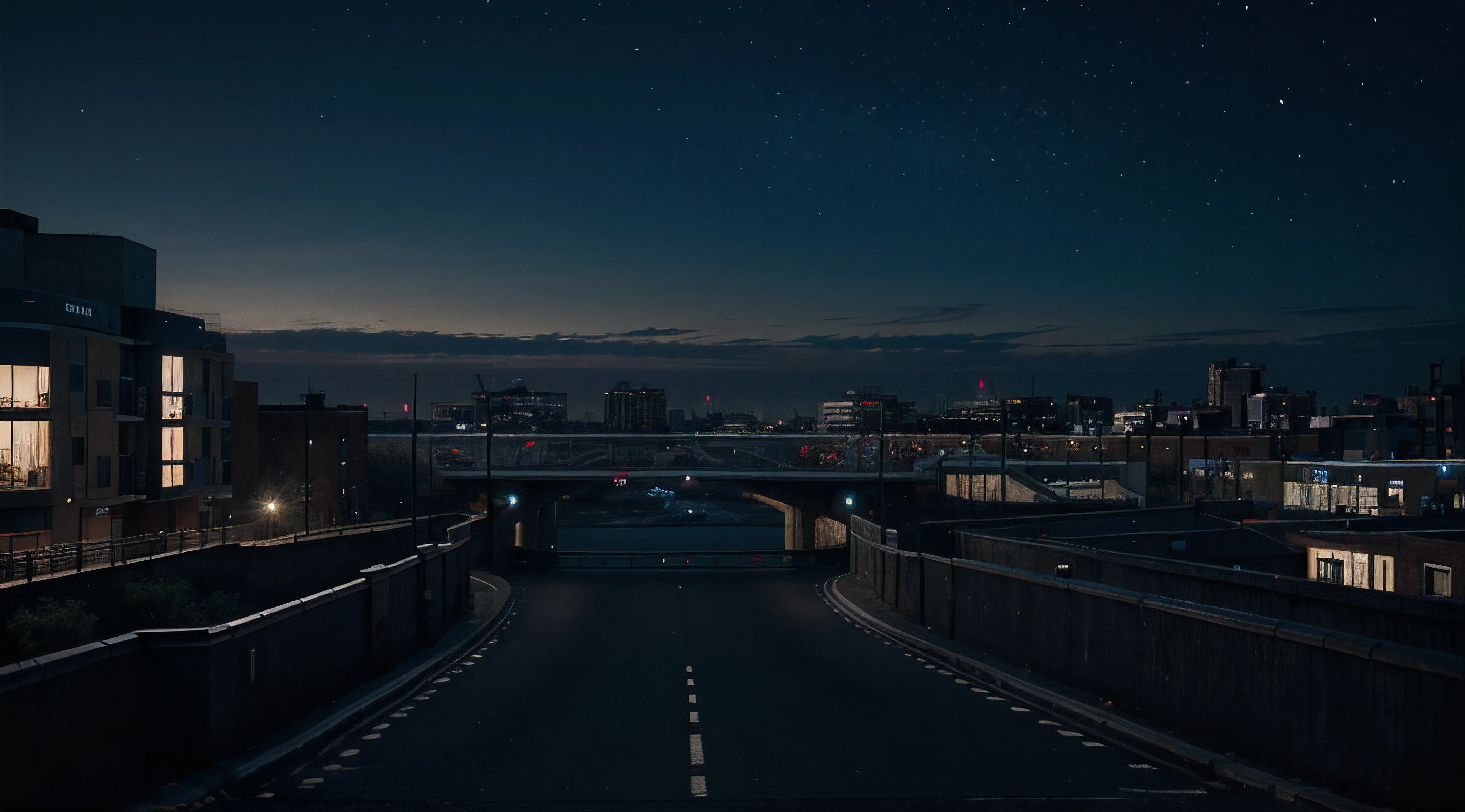/prompt:night time in north london without people & anmals,hyper-realistic,Ultra hd,cinematic,unrealengine5,reallife