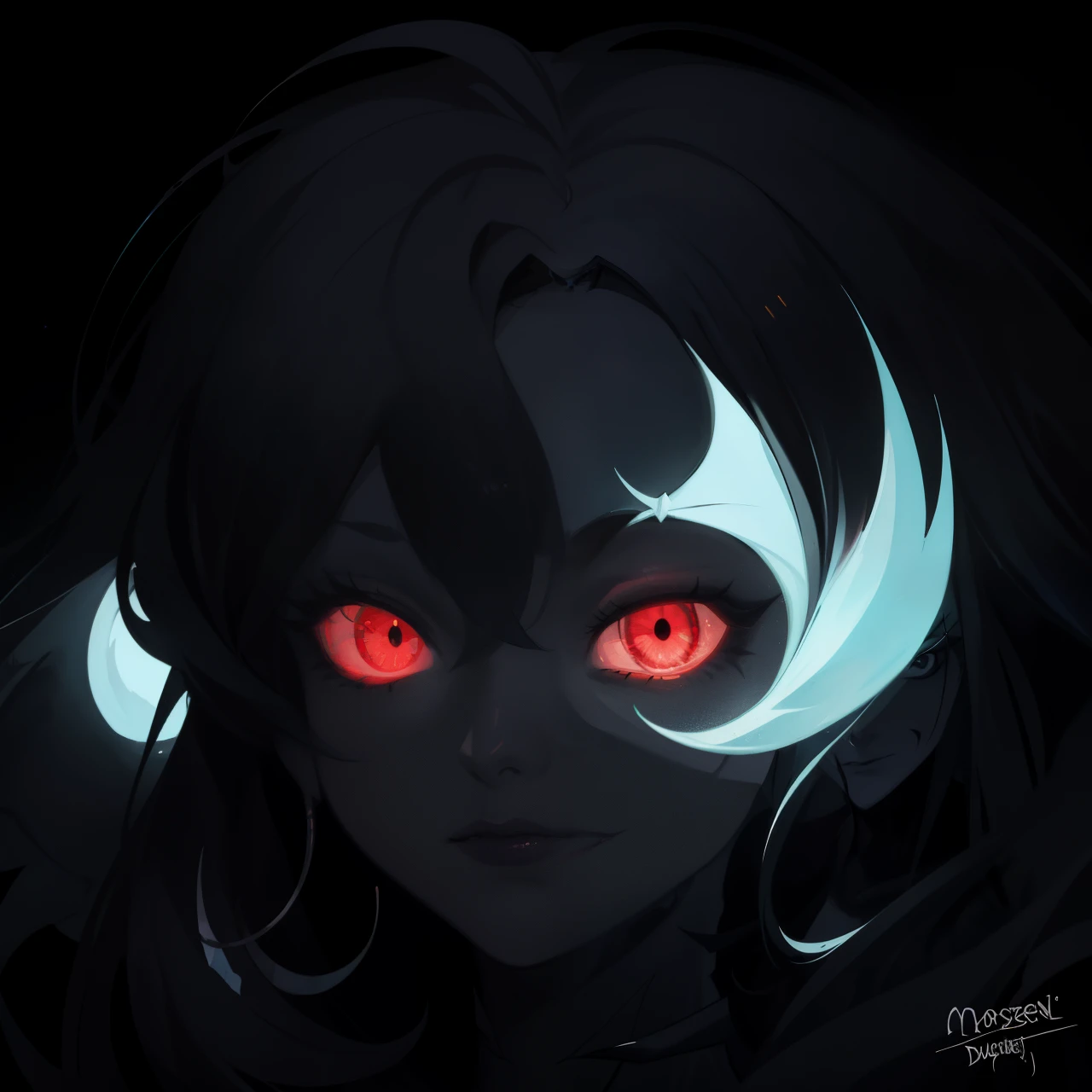<lora:avasdemon3:1>,
avasdemon,
((masterpiece))), (((high quality))),(((best quality))), ((((8k_wallpaper)))),((((extremely detailed eyes)))),((((extremely detailed body)))),((((extremely detailed finger)))),(1girl:stare dark), (dark :Crawling Chaos, black slime, black tentacles),(background:red eyes demon)