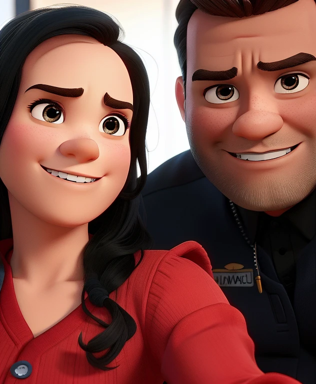 Estilo pixar alta qualidade melhor qualidade homem com barba curta