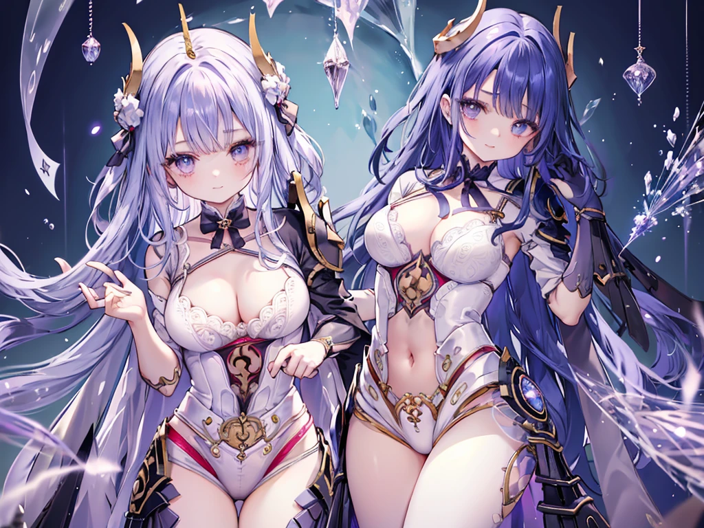 1 woman、Radiant hair、fluffy and soft hair、Sparkling eyes、爆乳、Too large breasts、Seductive breasts、Sheer underwear、Tiara of the Goddess、goddess god々Feeling、lace cape、aquamarine choker、Castle Room、Long Lace Bale、Ruffles and ribbons、A smile、The upper part of the body、 A glowing wand made of crystal.、Wings encrusted with aquamarine、A benevolent look、Eternal brilliance、Too large breasts、爆乳、puffy chest、Cinderella's Castle、Navel Ejection、I can see my nipples