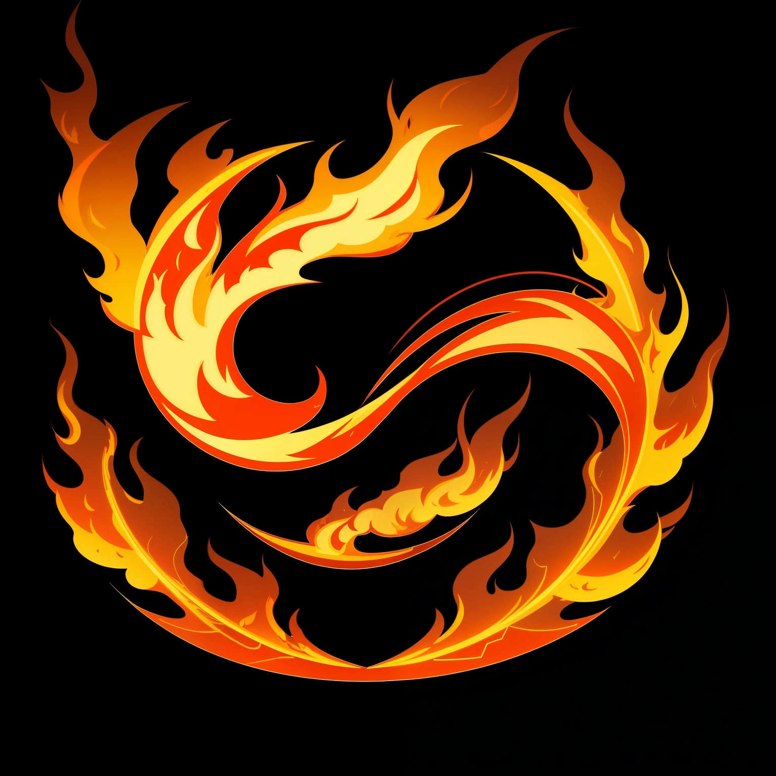 Fire vector, flames vector, simetric, vectorize, 8k