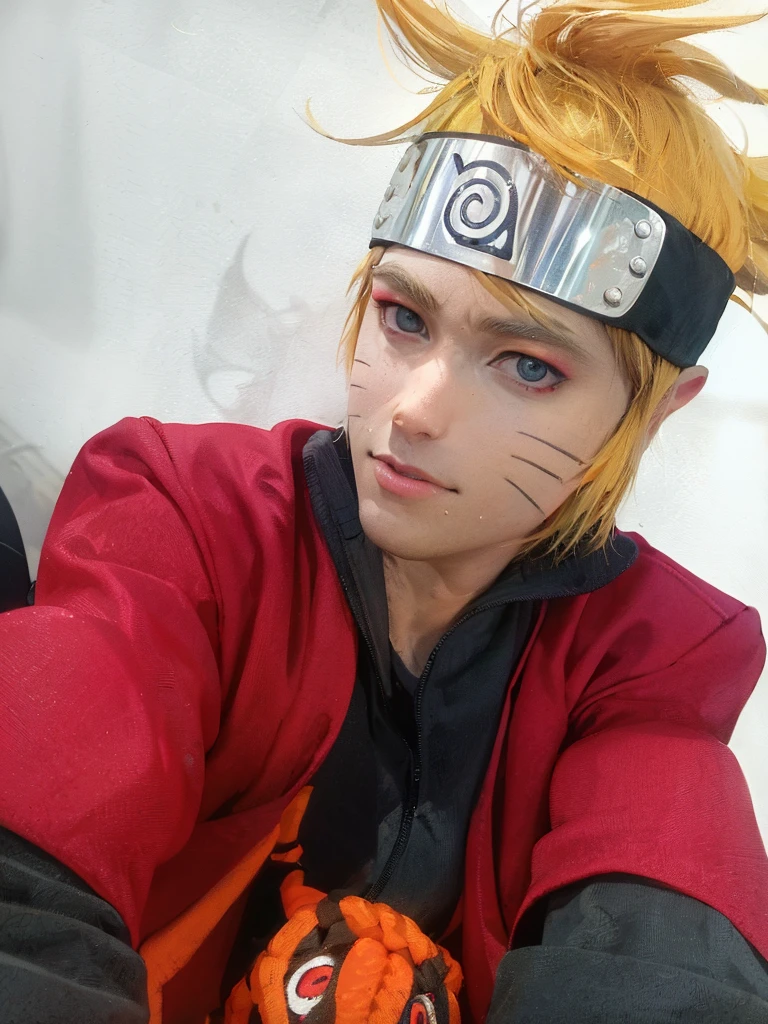 master part, 1st grade, Estilo soberbo, hypebeast Supremo chothes, ao ar livre, parte superior do corpo, uzumaki naruto, olhos azuis, cabelos amarelos, legal