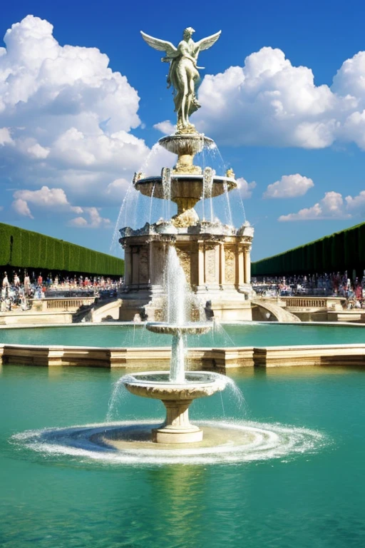 Fountain of Apollo, Palace of Versailles, Fountain Splashing Violently, Fountain Splashing Violently