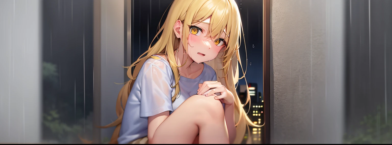 walls、rain is falling
