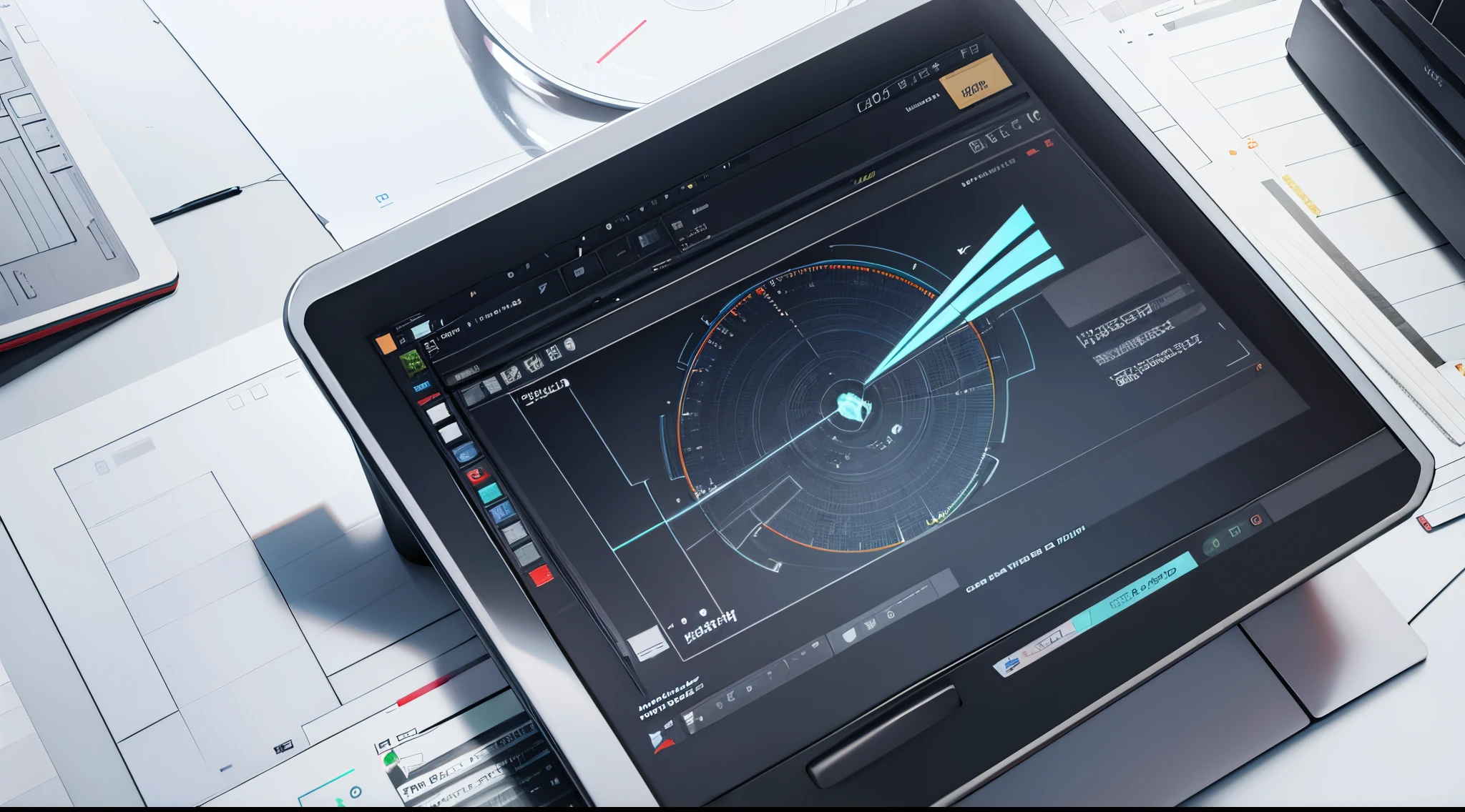 Engaging 3D visualization featuring stunning graphs、glinting