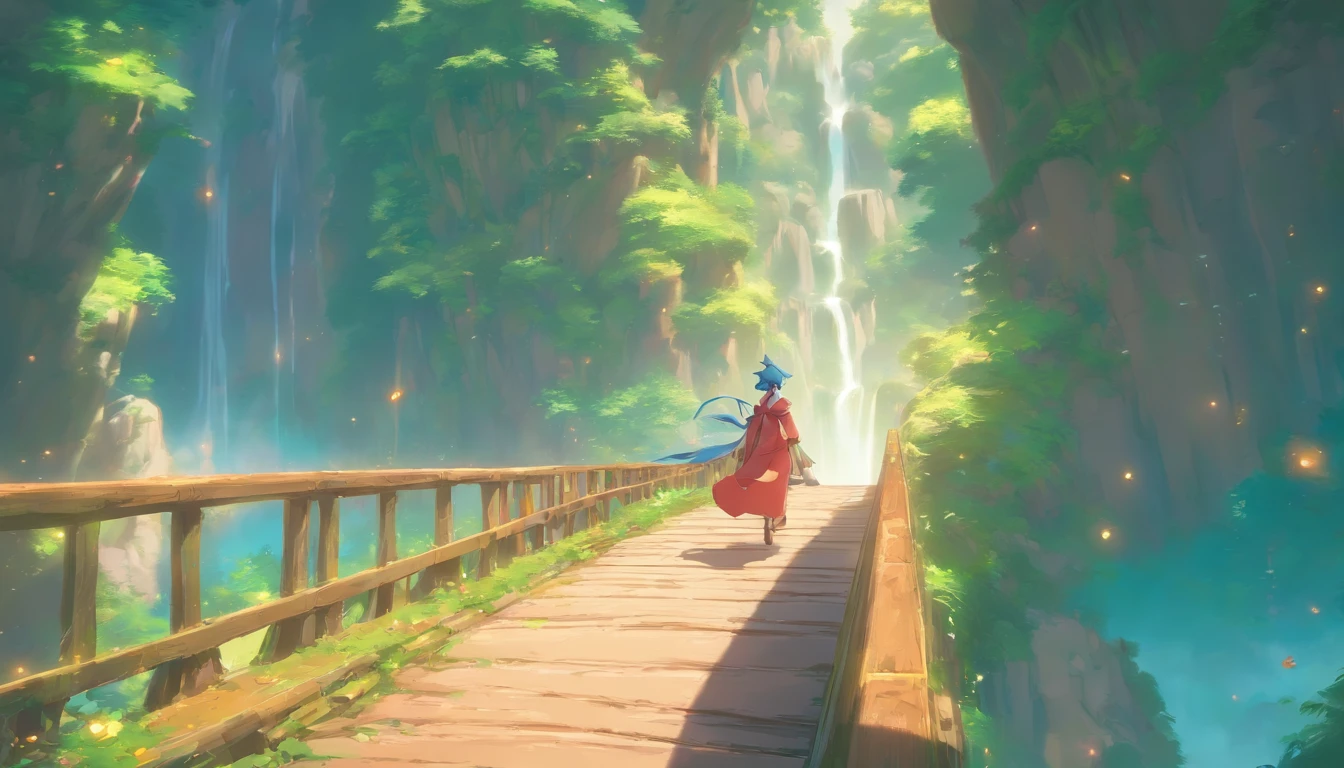 bridge between the worlds, magnificent, close up, details, sharp focus, elegant, highly detailed, illustration, intricate, beautiful, Trending artstation, pixiv, digital Art, by Jordan Grimmer and greg rutkowski, WLOP, Studio Ghibli,