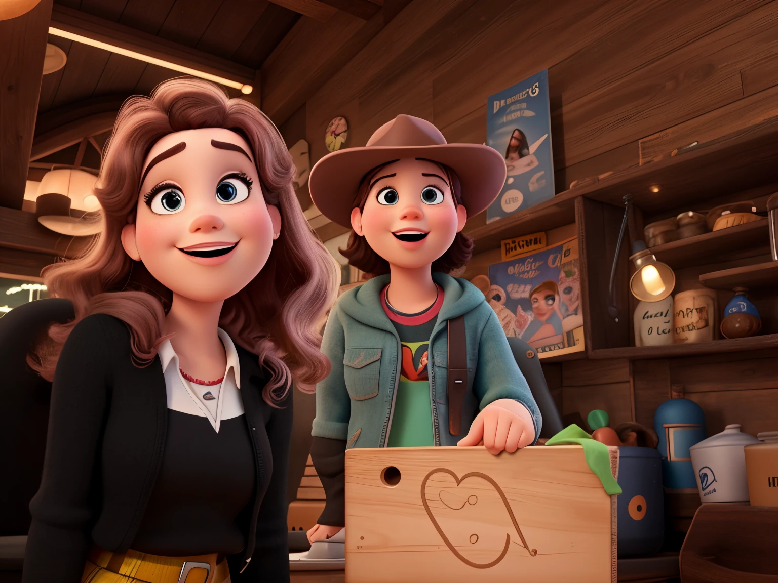 Disney Pixar cartoon type b