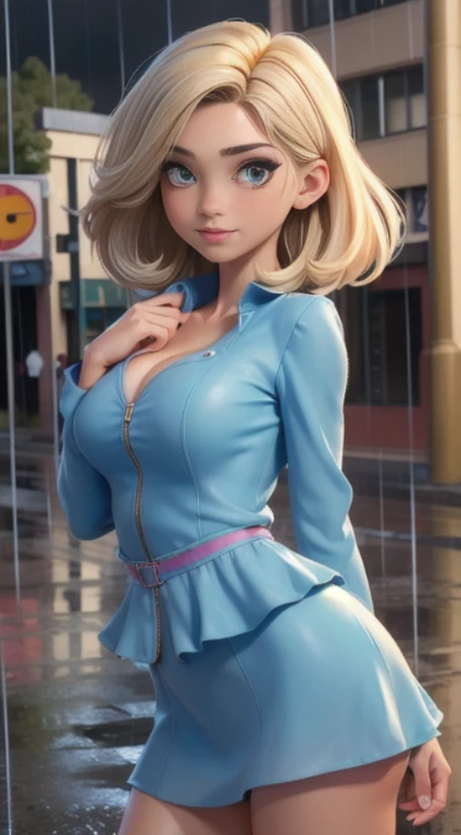 ((Best Quality, 8k, Masterpiece:1.3)), Focus:1.2, Perfect Body Beauty:1.4, Buttocks:1.2, ((Layered Haircut, Breasts:1.2)), (Wet Clothes:1.1) , (Rain, Street:1.3), Bandeau Dress: 1.1, Highly Detailed Face and Skin Texture, Fine Eyes, Double Eyelids, Whitened Skin, Long Hair, (Shut Up: 1.3)