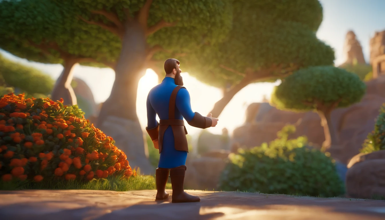 a pixa Disney cartoon of the biblical times apostle Paul, standing on an island looking in the sky, and a big golden heavenly city made of gold coming down from the sky, animation film, animated film still, rendered in corona, epic illumination, 3 d animated, 3d animated, he is greeting you warmly Caractere estilizado, animation style rendering, 3D estilizado, Arnold Maya render, 3 d render stylized, toon render keyshot, Personagem 3D, Personagem 3D, 3d rendering stylized, 3 d character render, personagem de desenho animado, Personagem de close up, Pose de personagem, (Estilo Pixar) (master part:1.2) (Bokeh) (best quality) (pele detalhada) (textura detalhada) (8k) (argila) (Cinematic lighting) (foco nítido