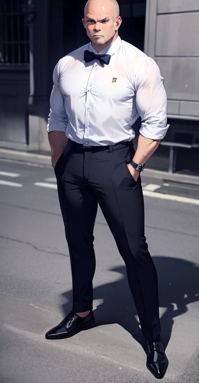 bjørn、dressed casually、full-body view、terrifying、macho
