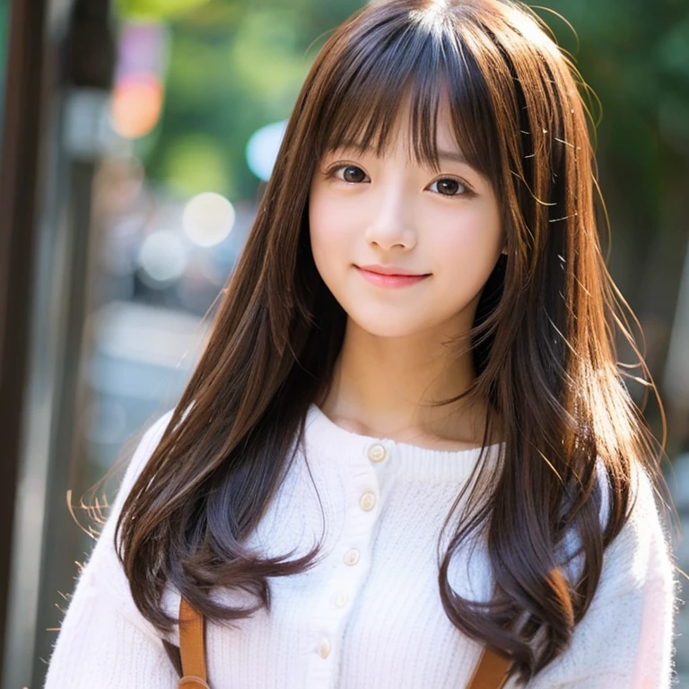 girl with、cute little、独奏、Long hair