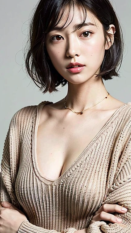 ((of the highest quality, 8K, masutepiece: 1.3)), Crisp focus: 1.2, Beautiful Women in Perfect Shape: 1.4, Slender Abs: 1.2, ((layers-Cut, Big: 1.2)), ((Wet body: 1.0)), Aside, Highly detailed face and skin texture, Detailed eyes, Double eyelids, Very short hair, a choker, From below, Micro Panties
