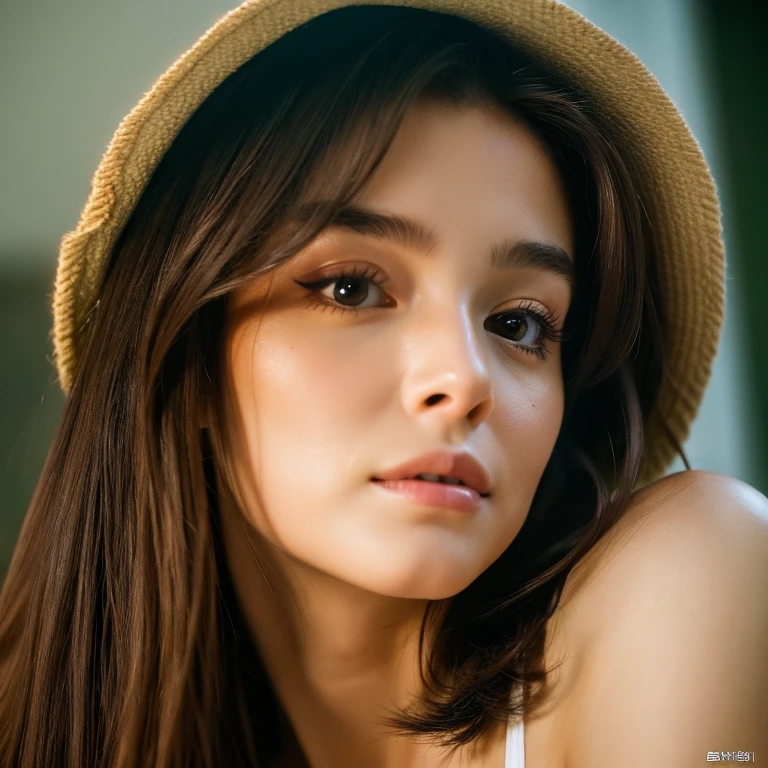 bewitching face Towering in a different dimension With the ultimate erotic body erotic unit Beautiful woman with smooth hair