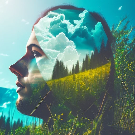 dublex style, man, foliage