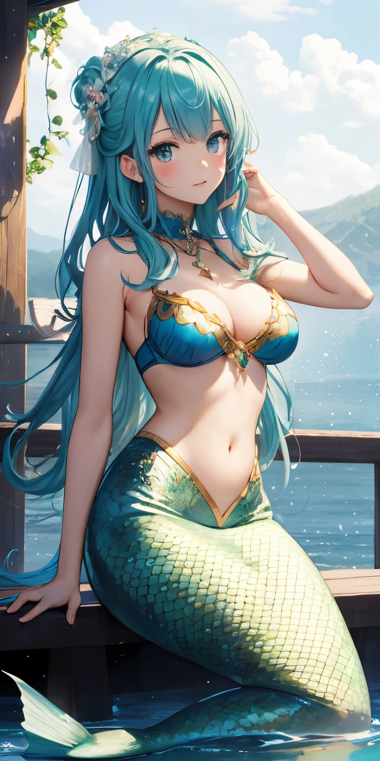 top-quality、Top image quality、masterpiece、mermaid。