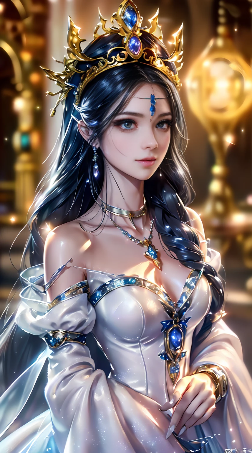 (((tmasterpiece, top-quality, 超詳細))), (((An endless magical girl, 14岁, Radiate magic))), (((Complex mechanical helmets, Sophisticated mechanical steampunk fashion merges with over-the-top gothic fashion and neon-lit cyberpunk fashion))), Bust photo, ((((Very delicate face))), (((Eyes are very sharp and focused))), very large dark gray eyes,Sparkle like a gem. The eyelashes are very long, Long black hair with vertical curls, Thick bangs, Perfect princess cut, Very gorgeous tiara, (((Perfectly accurate human ???????))), Long neck, narrow shoulders, Slender arms, little breast, The waist is very thin, Very small hips, Legs are very thin and long, (((Overall accuracy significantly improved, Create super verbose, realistic and realistic images)))), (((magia, Magic spell light, magic weapons))), dynamicposes, 电影灯光,