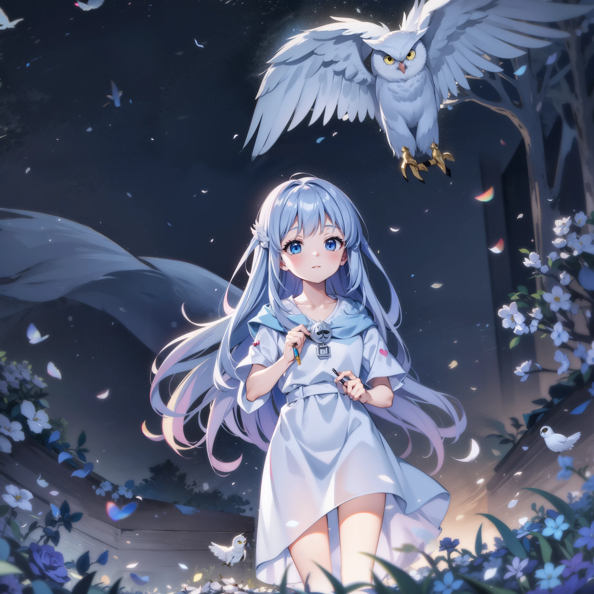 Erase and redraw as a pure white owl