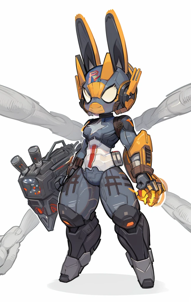 Captain America and Spider-Man merge into mechanical rabbit