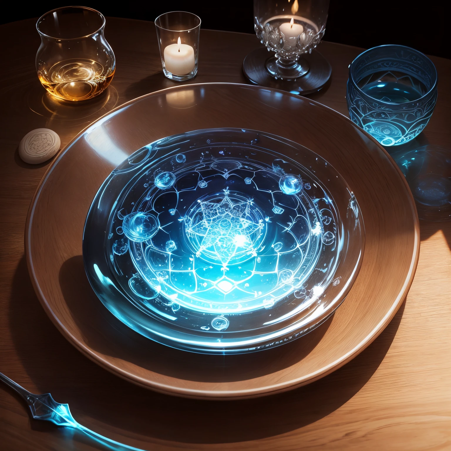 magic circles、stele、Eau、water dripping、magia、glass、masterpiece