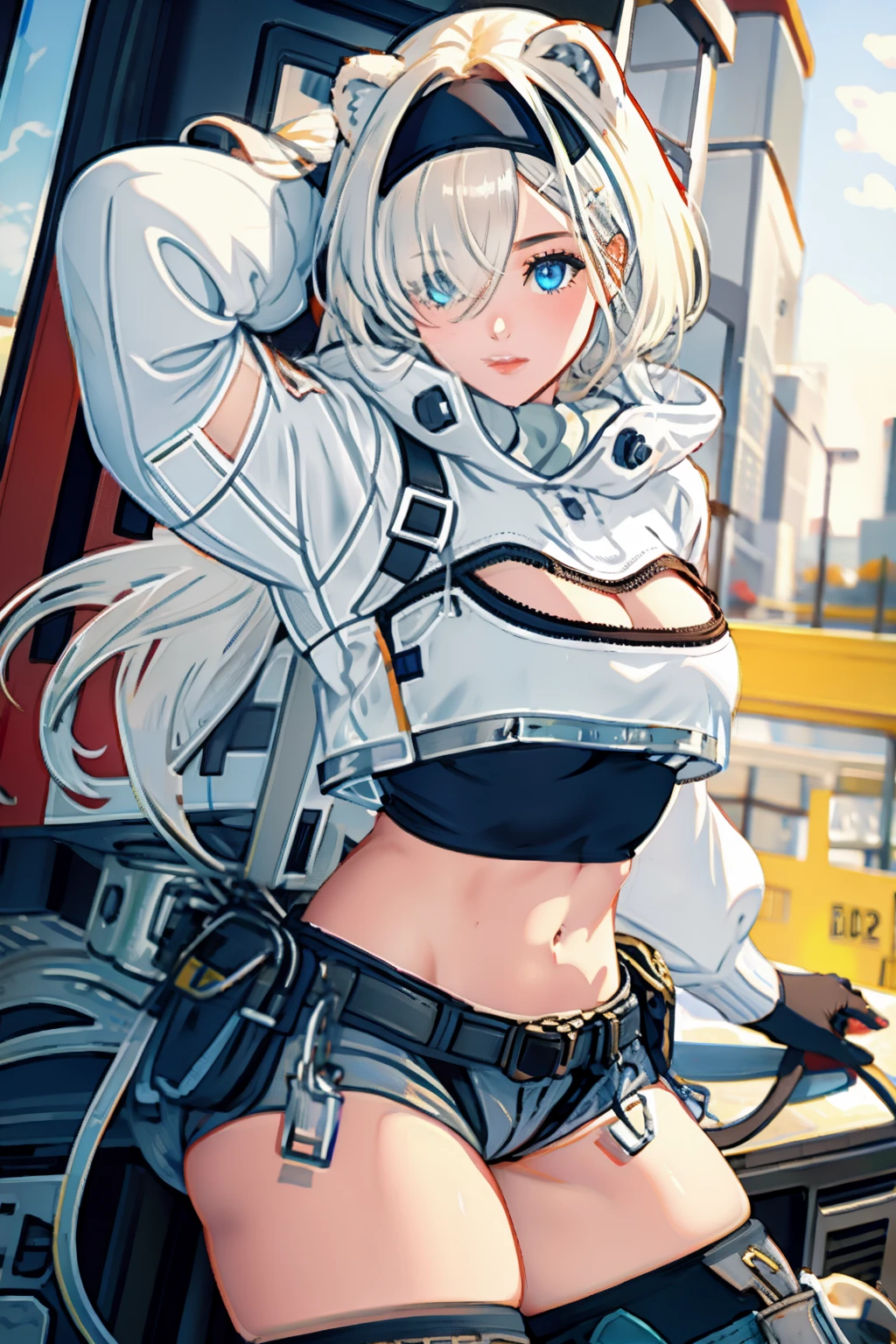 1girl, ctcas, Cowboy Shots, Ground Shots, H-cup, perfect thighs, thighs thighs thighs