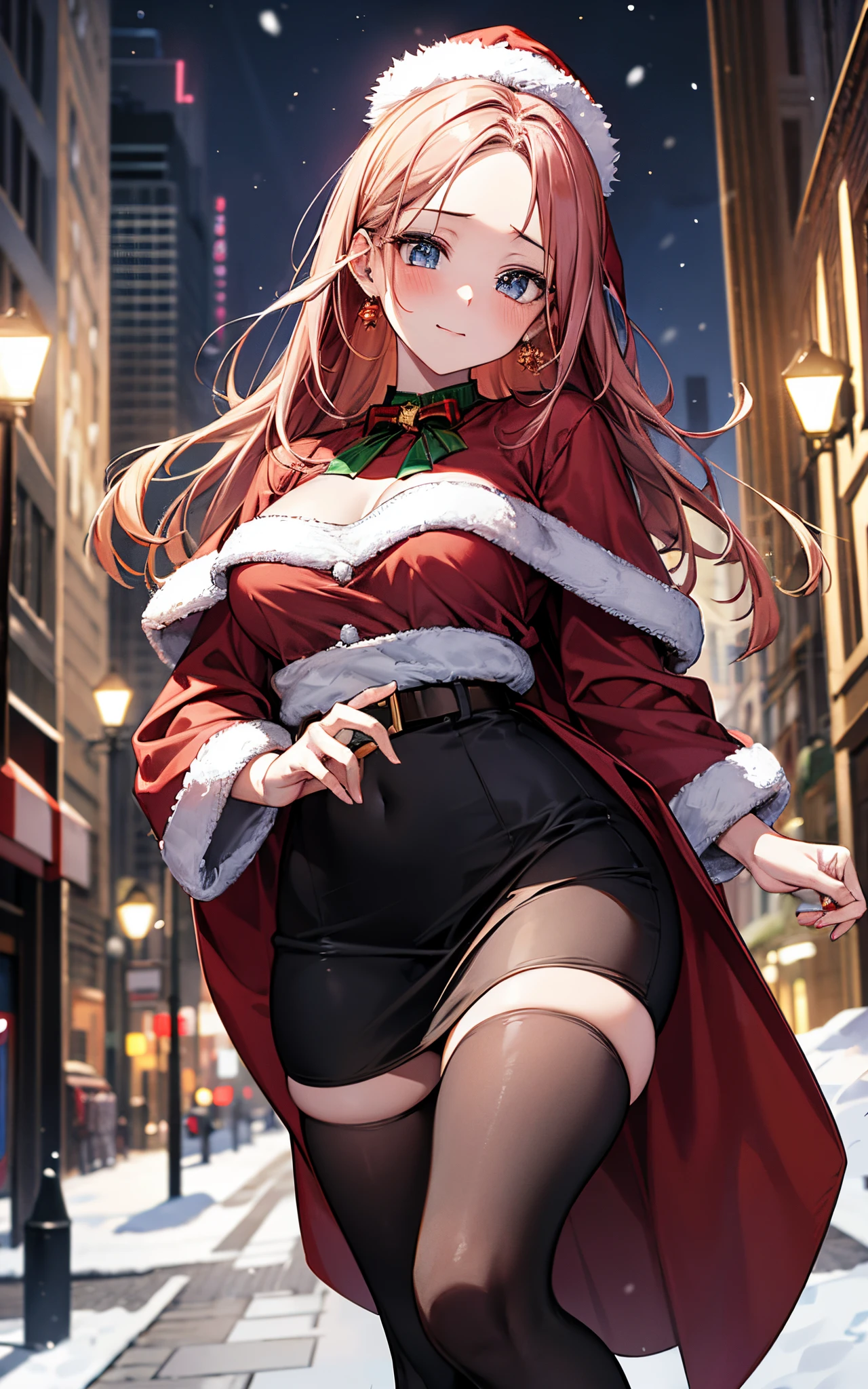 Nino Nakano,Pose sexy,christmas costume,pueblo