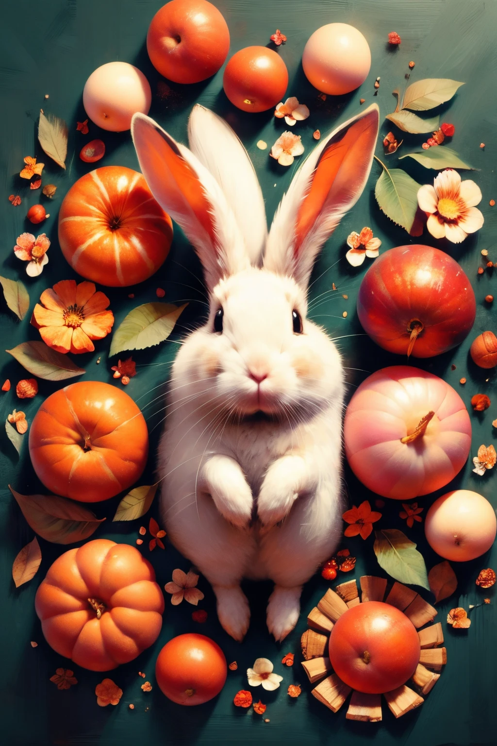 bunny,eat leaf