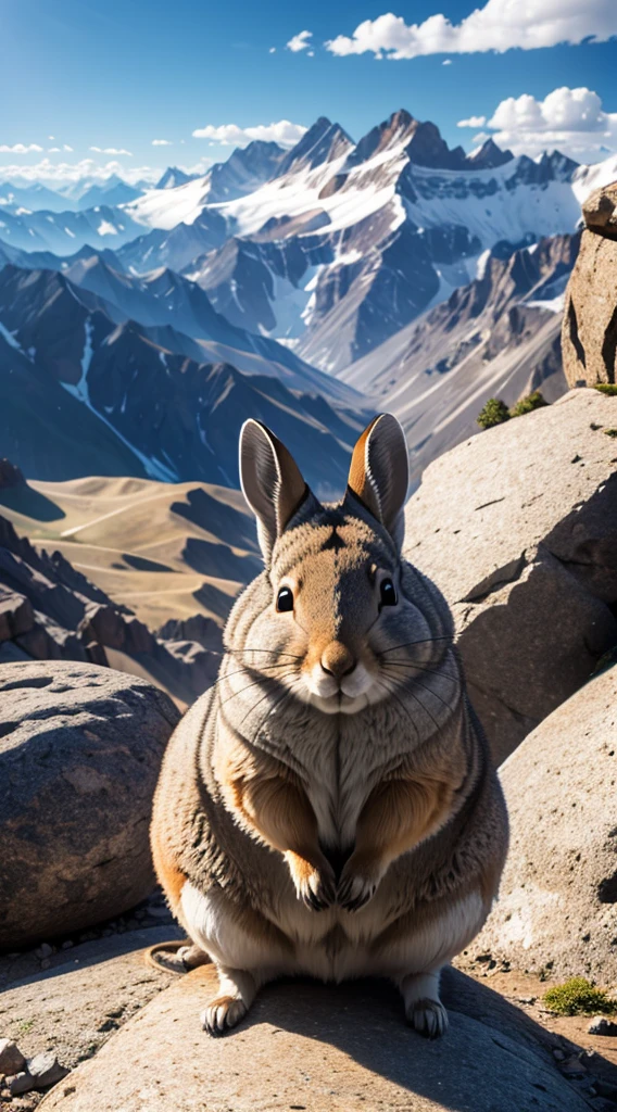 Mountain Viscacha,At the rocky mountain