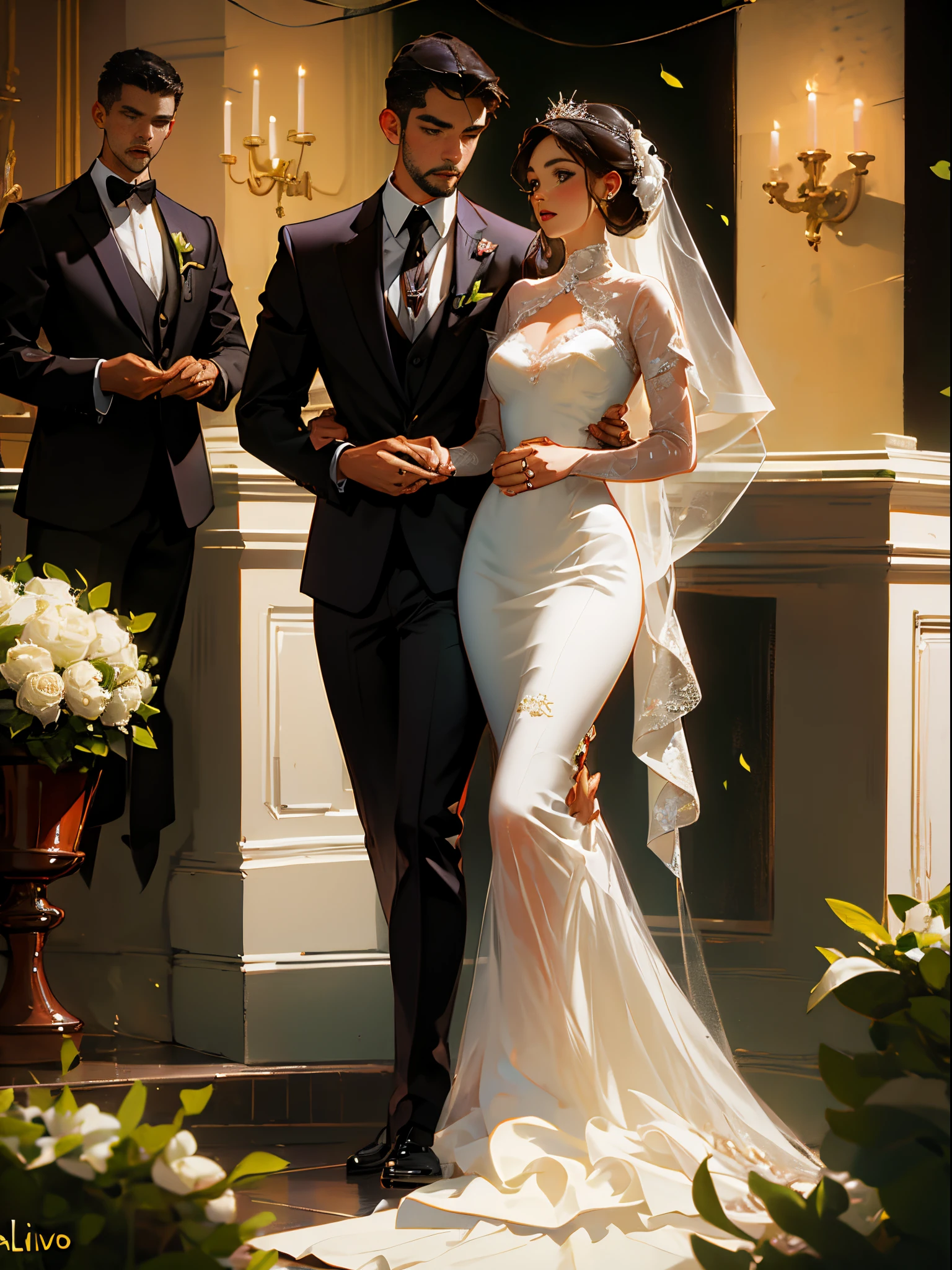 Casamento homem.altomobeso e calvo mulher baixa e sexy