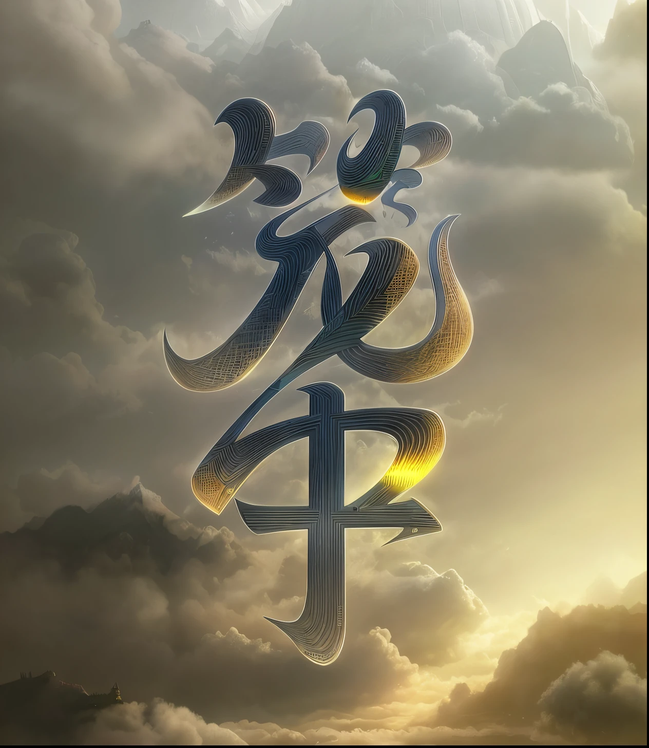 There is a big building with a big roof on the mountain, Cyberpunk ancient Chinese castle, Exquisite renderings of the Tang Dynasty, 3D rendering and cropping, sci - fi mongolian village, sci-fi temple appearance, 4k highly detailed digital art, hyperdetailed 3d matte painting, hyperdetailed 3d matte painting, by Yu Zhiding, Realistic fantasy rendering, chinese fantasy,(clean backdrop:1.5)