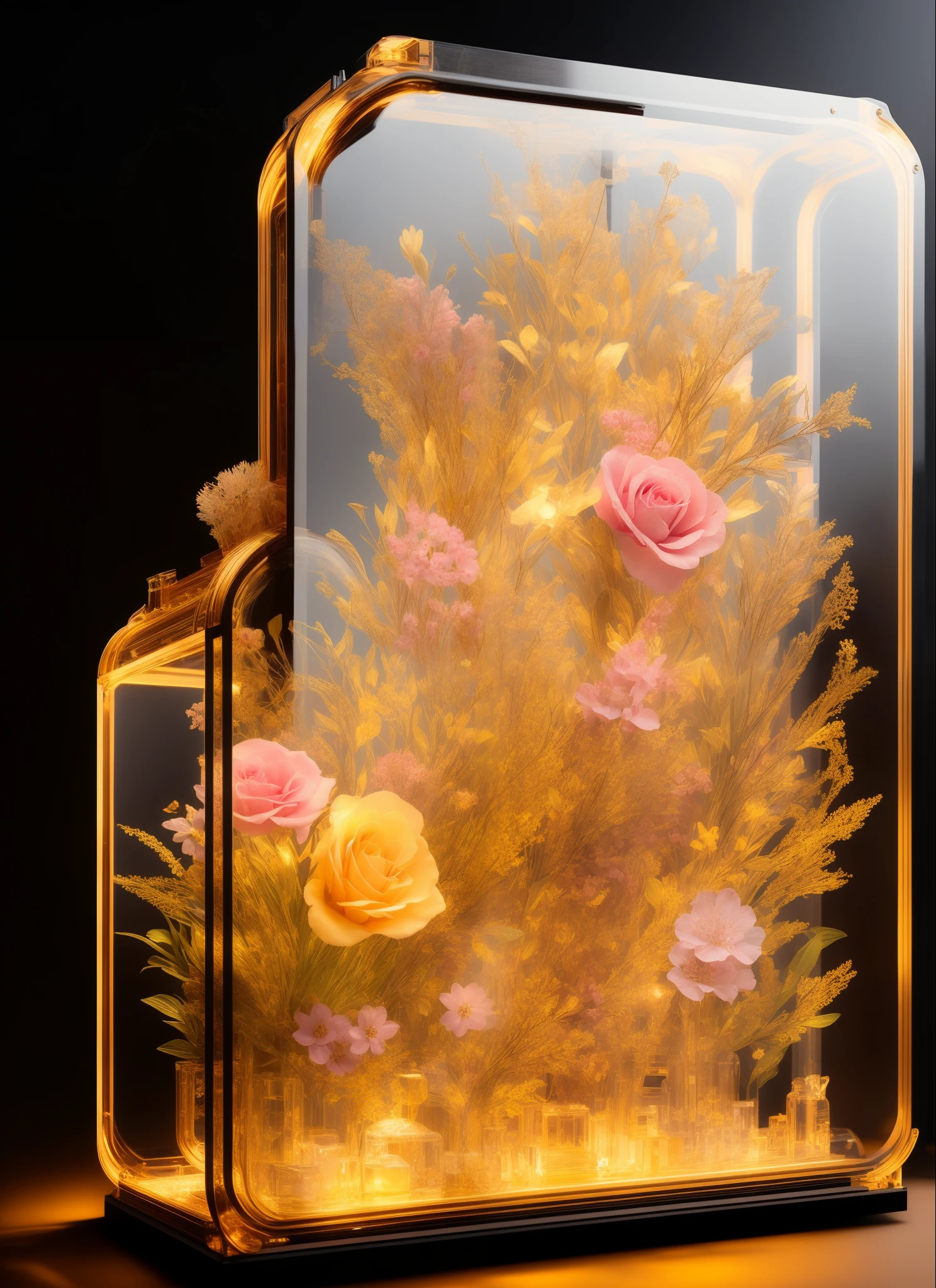 (knollingcase:1.2),
samdoesarts style (symmetry:1.1) (floral:1.05) woman as a beautiful goddess, pink and gold and opal color scheme, beautiful intricate filegrid facepaint, intricate, elegant, highly detailed, digital painting, artstation, concept art, smooth, sharp focus,
labelled, overlays, oled display, annotated, technical, knolling diagram, technical drawing, display case, dramatic lighting, glow, dof, reflections, refractions