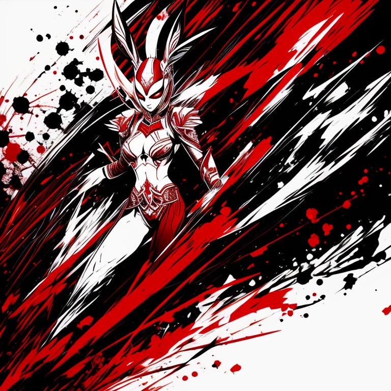 Graphic design,fundo vermelho,edgBunny,tmasterpiece,Best quality