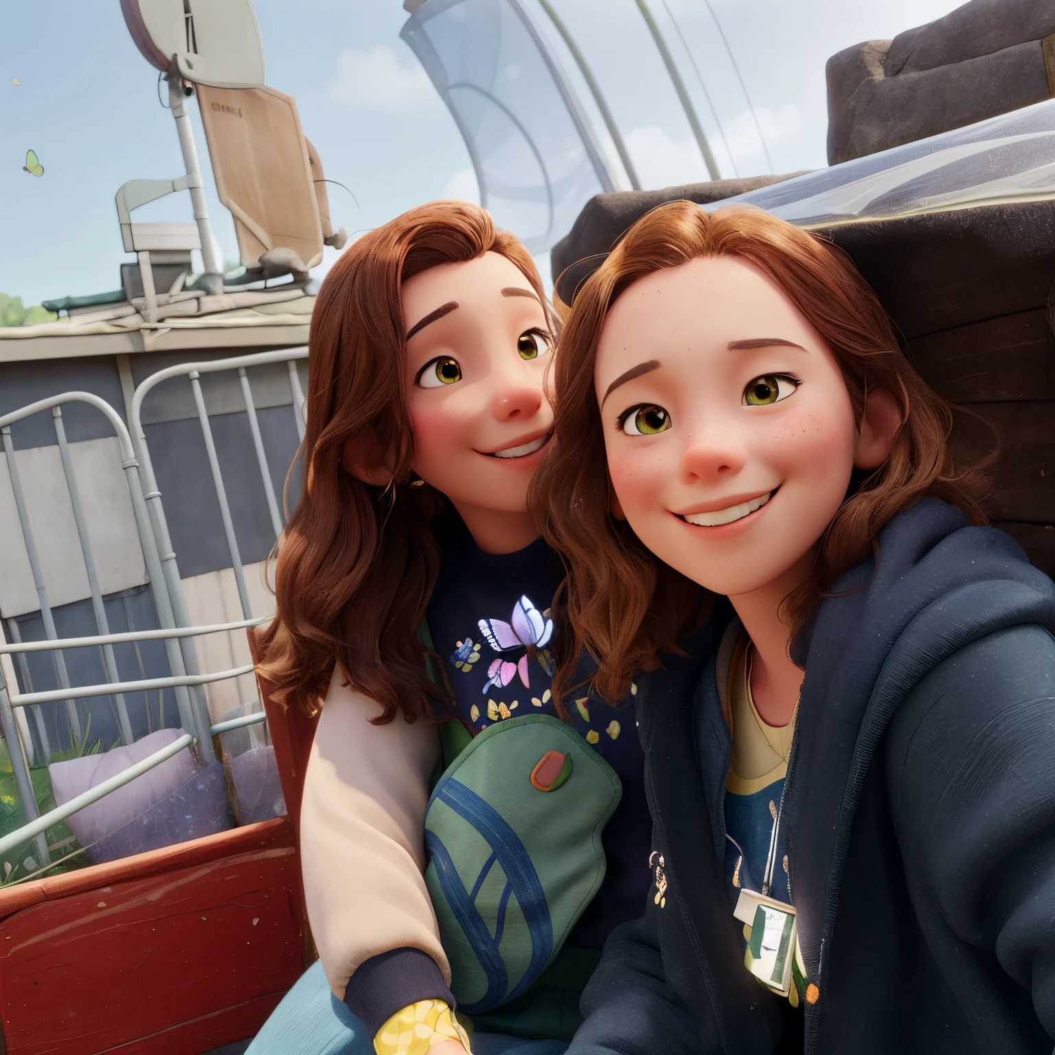 main subject,garden,girl,flowers
materials,illustration
additional details,sunshine,grass,trees,butterflies
image quality,(best quality:1.2),(realistic:1.37)
art style,Disney-style
color palette,vibrant colors,sparkling
lighting,bright and warm