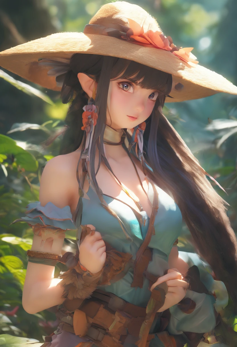 fantastic jungle scenery:1.5,dynamicposes,braking action:1.6,Elf holding a spear:1.5,braking dynamic angle,Dutch Angle Shot,ground level shot,low angles,Full body photo,dynamic range,brake hunter:1.2,A steed:1,3, :1.8,brake undulating lake:1.5,Deep in the forest:1.3,Blowing in the wind:1.6,with depth:1.3,brake (4K), (RAW photogr: 1.2), (hentail realism: 1.4), (On the table: 1.3), (exquisite detailing: 1.2), Delicate and beautiful details, (eye detailed), (detail in face), (Best quality at best) :1.4), (Hyper-Resolution: 1.2),(very detailed illustration), Best quality at best, depth of fields, Wide light, naturalshadow
