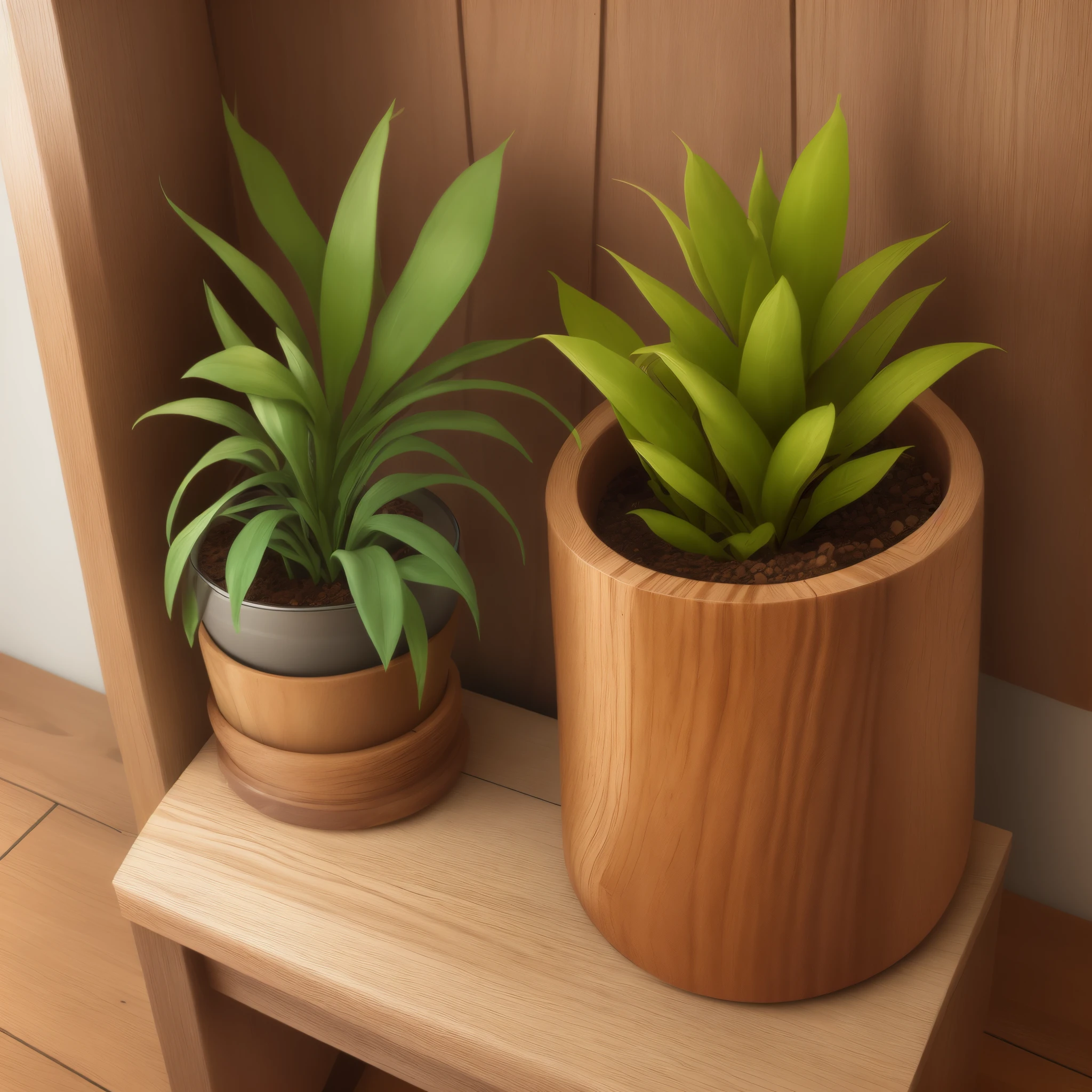wood grain unevenness houseplant
