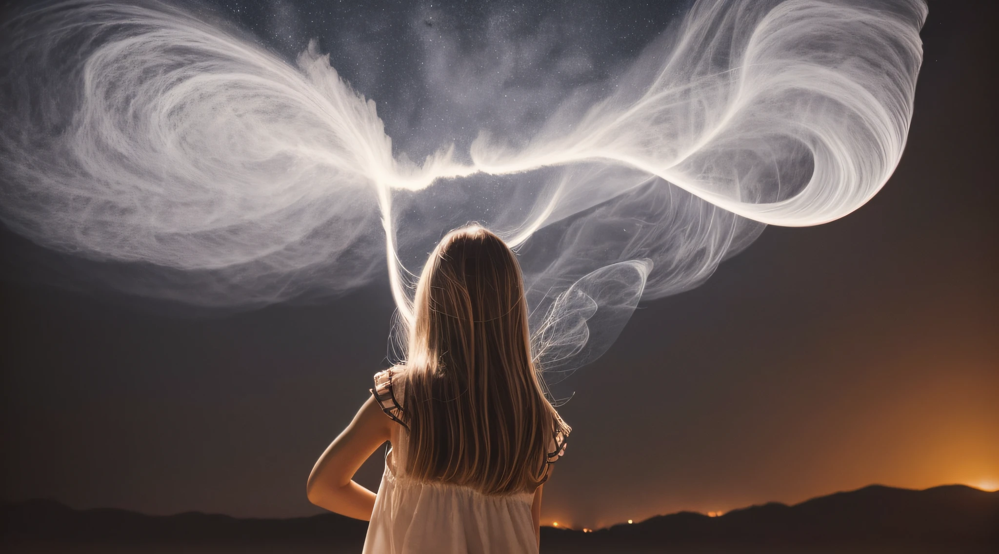 there are two CHILDREN girls in front of a ring of fire, tinta de luz difusa, pintura de luz, pintura de luz, tinta luminescente luminosa, Shutterstock, Tinta transparente, desfoque de movimento de pintura de luz, Foto retrato, halo de fogo luminoso, Vencedor do concurso Pexels, ponto de fogo, Foto vencedora do concurso Unsplash, Rotating smoke trails, Directed by: Sebastian Spreng