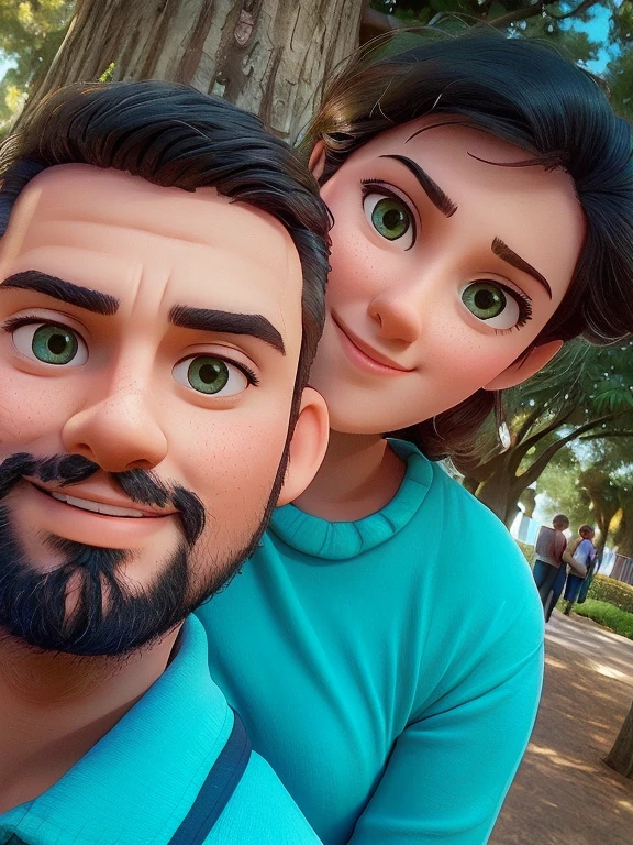 there is a man and woman posing for a picture in front of a tree, shot on nikon z9, lovely couple, in love selfie, 8k selfie photograph, selfie shot straight on angle, wide - angle portrait, taken with sony alpha 9, jayison devadas, portrait mode photo, ghutra and egal, photo taken with nikon d750