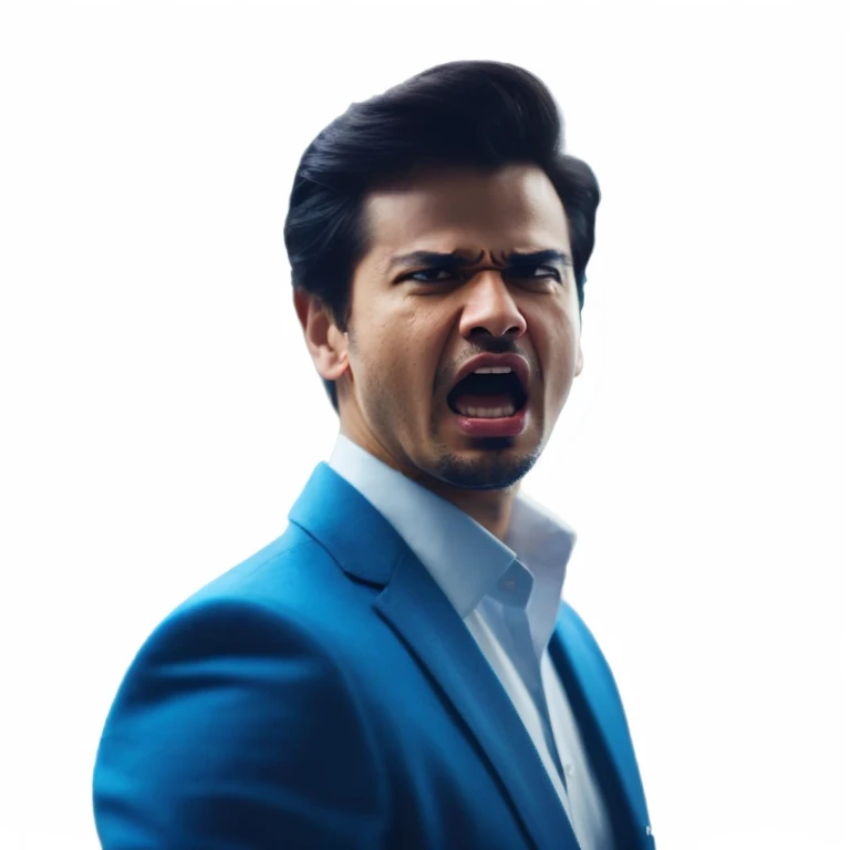 angry expression,