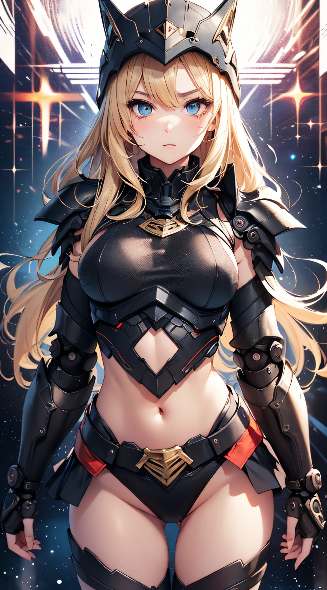 1 30-year-old woman、Blonde long hair、Knight Commander、leotard
